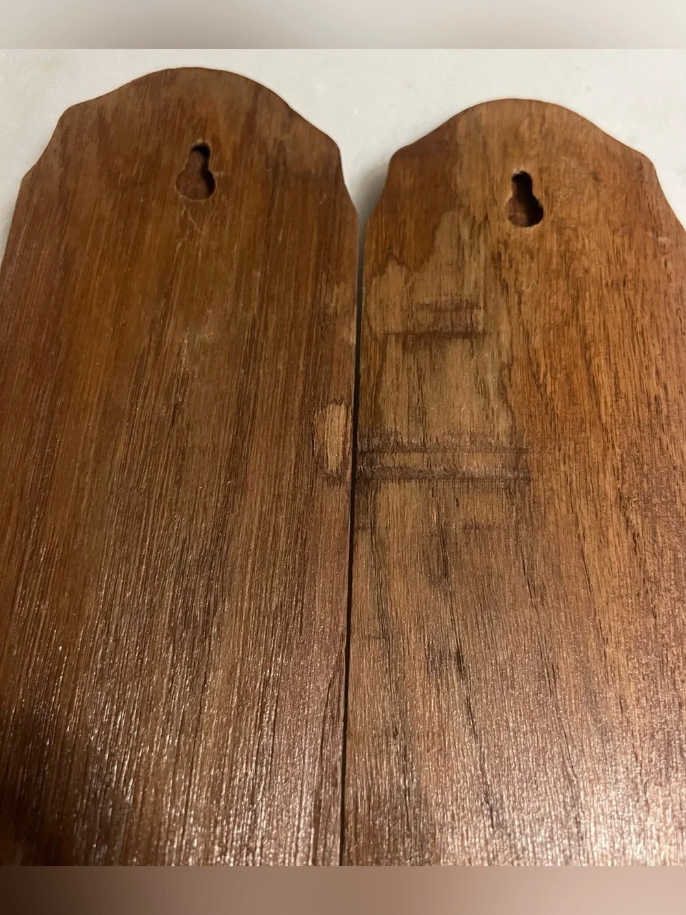 Vintage Traditional Or Colonial-style Solid Wood Wall Sconce Candle Holders
